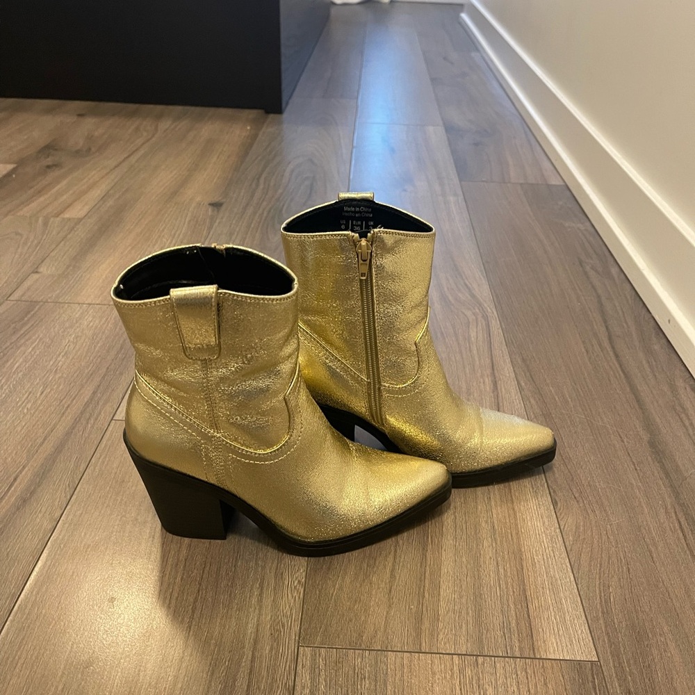 Gold Cowboy Boots